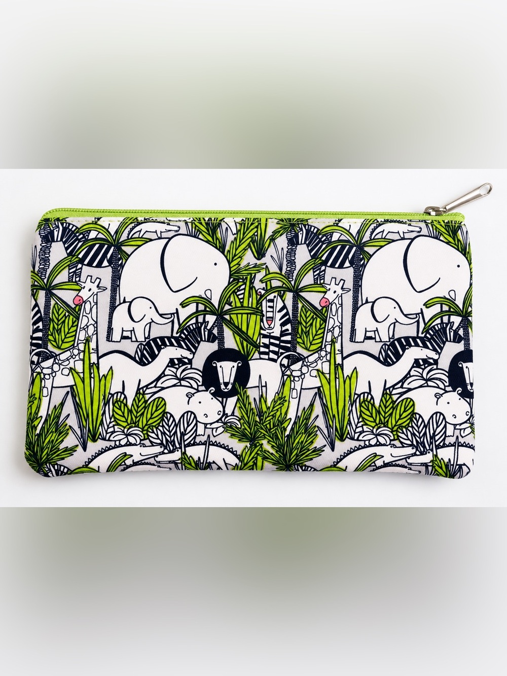 Shea Moisture Jungle Safari Print Zippered Makeup Pouch